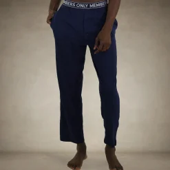 Men's Jersey Sleep Pant Logo Elastic - Navy - FINAL SALE