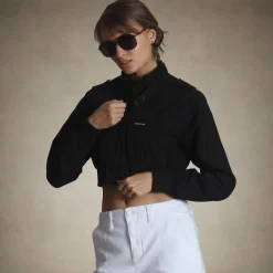Women's Mini Cropped Racer Jacket