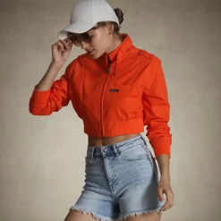 Women's Mini Cropped Racer Jacket